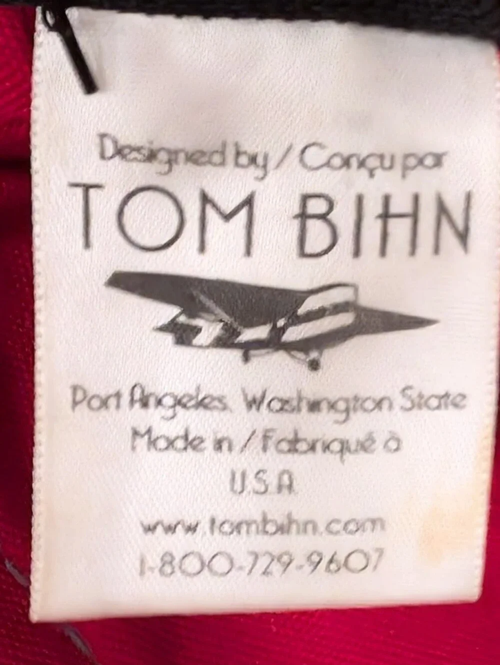 RARE Tom Bihn Small Cafe Bag in Nebulous Gray/Cayenne Cordura Made in USA